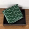 Goyard Victoire Wallet Black in Canvas/Calfskin 