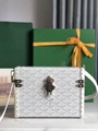 Goyard Cassette Trunk Bag Fashion Goyard Leather  box case 