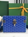 Goyard Cassette Trunk Bag Fashion Goyard Leather  box case 