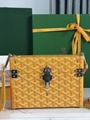 Goyard Cassette Trunk Bag Fashion Goyard Leather  box case 