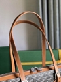 Goyard Sac Marie Galante Goyardine MM Black/Brown in Coated Canvas 