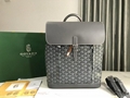 Goyard Goyardine Calfskin Alpin MM Backpack Green Goyard Cloth Backpack 8