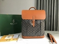 Goyard Goyardine Calfskin Alpin MM Backpack Green Goyard Cloth Backpack 11