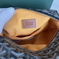 Goyard Bowling 25 Toiletry Bag In Goyardine Canvas Black/Tan
