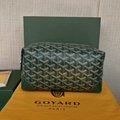 Goyard Bowling 25 Toiletry Bag In Goyardine Canvas Black/Tan