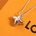 Louis Vuitton LV Diamonds Pendant Necklace LV Monogram Star cut Necklace