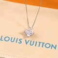 Louis Vuitton LV Diamonds Pendant Necklace LV Monogram Star cut Necklace