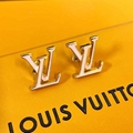 Louis Vuitton LV Iconic Enamel Earrings LV logo earrings