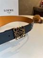 Loewe Anagram Jacquard Belt Khaki Green Tan Gold