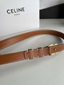        Triomphe leather belt Women Medium Brown Belt  4