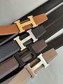        Constance Belt H Striee belt buckle & Reversible leather strap 18