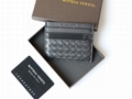 BOTTEGA VENETA Black Intrecciato Credit Card Holder Card wallet 