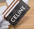 Celine Print Triomphe Card Holder Tan Fashion Card Cover