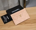 Chanel Caviar Quilted Card Holder Light Pink Women CC Card wallet 