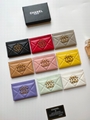 Chanel Caviar Quilted Card Holder Light Pink Women CC Card wallet 