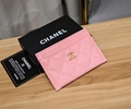        Caviar Quilted Card Holder Light Pink Women CC Card wallet  11