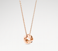 Louis Vuitton Empreinte Pendant Pink Gold LV Monogram Flower cut motif Necklace