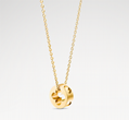 Louis Vuitton Empreinte Pendant Pink Gold LV Monogram Flower cut motif Necklace
