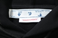 OFF-WHITE Wave Diagonal Hoodie Black/White Cheap Men Cotton Sweatshirt