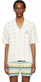 Casablanca Off-White Wavy Gradient Crochet Shirt & Casablanca ripple knit shorts