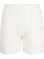 Casablanca Off-White Wavy Gradient Crochet Shirt & Casablanca ripple knit shorts