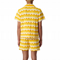 Casablanca Wavy Gradient Crochet Men's Yellow Shirt Casablanca Crochet Short
