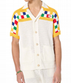Casablanca Crochet Knit Shirt and Short Set Men  3