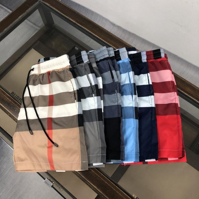          Straight Leg Long Length Checked Swim Shorts Men shorts 1