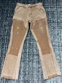 Gallery Dept. LA Flare Carpenter Jeans Tan Cheap Men Jeans