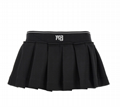               Women's Black Cheerleader Crop Top Polo & Pleated Mini Skirt 5