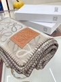 Loewe Anagram appliqued wool-jacquard throw Loewe cashmere blanket