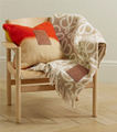 Loewe Fringed leather-trimmed alpaca-blend jacquard blanket Beige