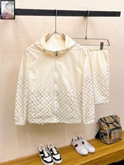               Monogram Windbreaker     en Jacket & short in Beige  