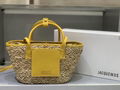 Jacquemus Raffia Le petit panier Soli beach basket bag 9