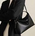 Toteme T-Lock top handle tan grain bag 