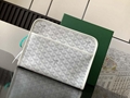 Goyard Jouvence Toiletry Bag MM Black in Canvas/Calfskin 