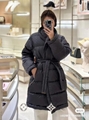 LOUIS VUITTON Monogram Jacquard Puffer Wrap Coat LV Winter Coat