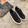 Alexander McQueen Oversize glitter Platform Sneaker trainers In Beetle Green