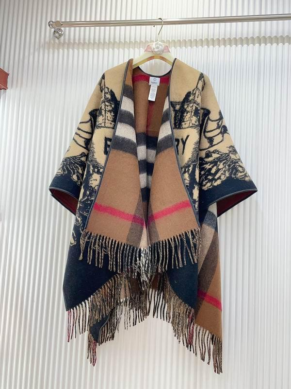 Burberry Reversible EKD Check Wool Cape Fashion Shawl China