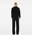 Burberry Cropped Gabardine Trench Jacket Women Short Trench coat Black 