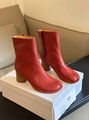 Maison Martin Margiela Tabi leather boots Red 2