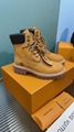 Louis Vuitton x Timberland Monogram 6 Inch Boots Men LV Ankle Boots Brown