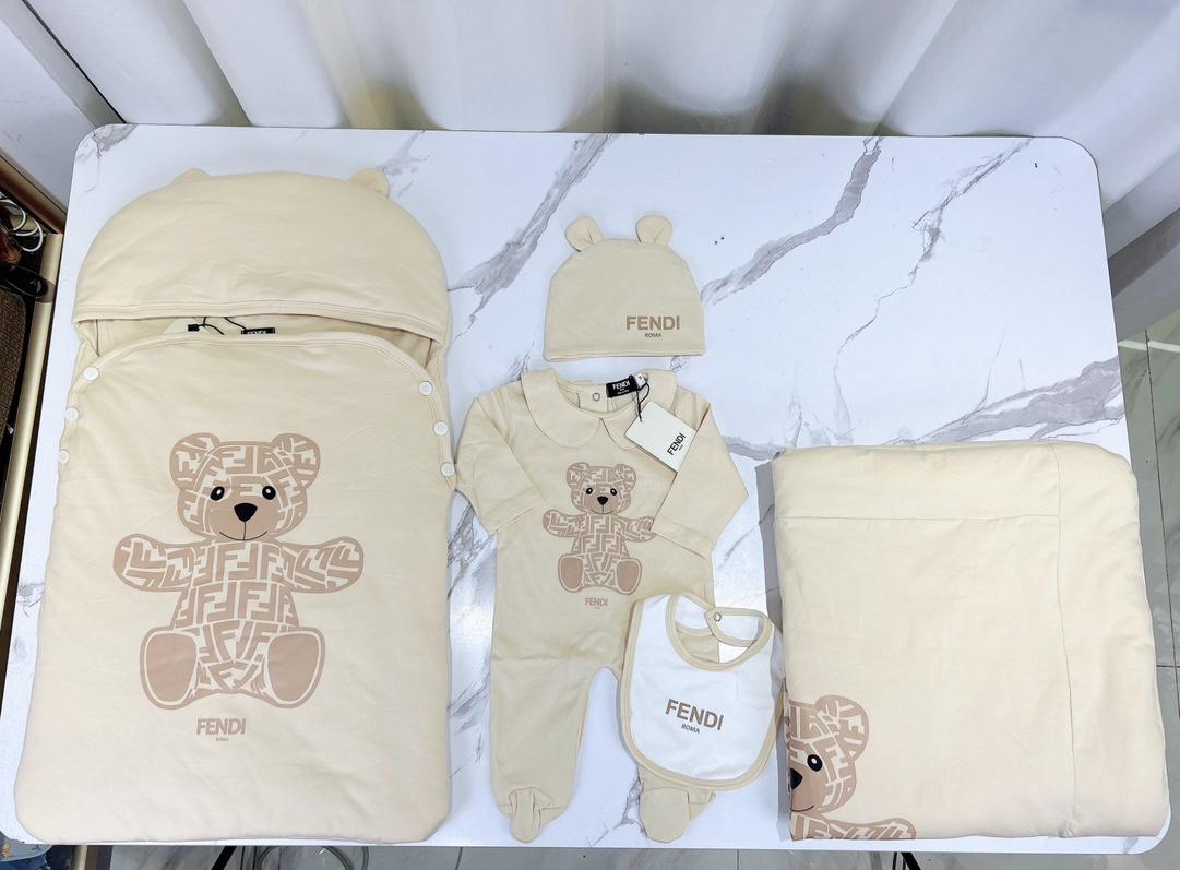 Brand Armani Baby Cotton Swaddle suit Blanket Newborn infant Bodysuit jumpsuit