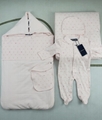 Armani Kids Cotton baby swaddle blankets suit Newborn infant Bodysuit jumpsuit