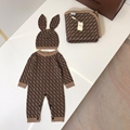 Fendi Cotton baby swaddle carrier Kids blankets Newborn infant Bodysuit jumpsuit