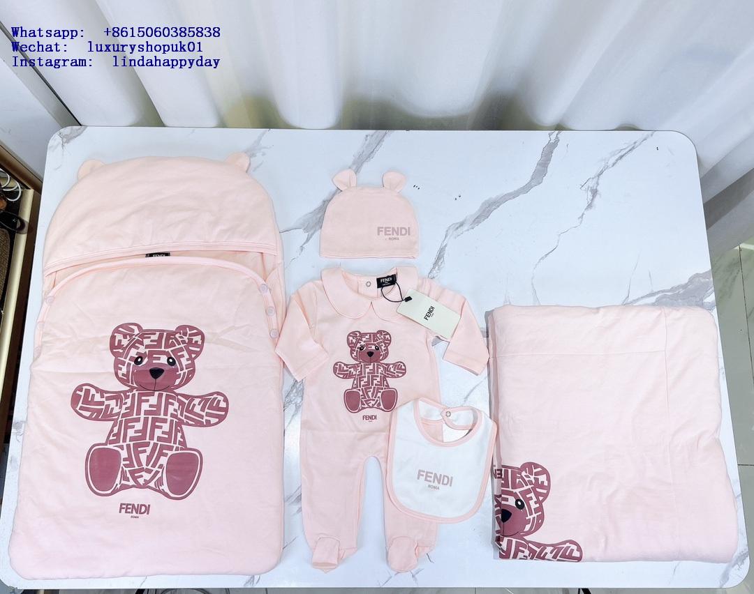Cheap Fendi Cotton baby swaddle carrier blanket Newborn infant Bodysuit jumpsuit