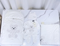       White Cotton baby swaddle carrier blanket Newborn infant Bodysuit jumpsuit 11