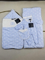       White Cotton baby swaddle carrier blanket Newborn infant Bodysuit jumpsuit 18