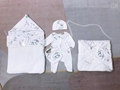 Fendi Blue Cotton baby swaddle carrier blanket Newborn infant Bodysuit jumpsuit