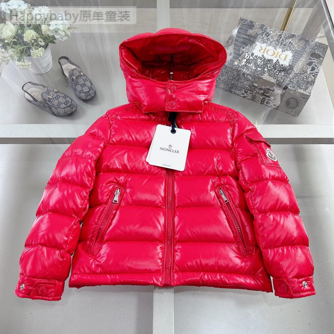 red Outerwear Moncler down jacket child Junior Kids puffer Maya boy toddler children